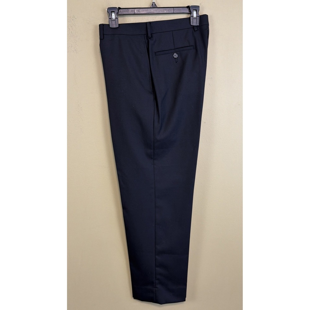 Ralph Lauren Total Comfort Wool Dress Pant Men 34x30 Black NEW